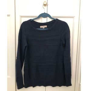 Ann Taylor LOFT navy blue sweater